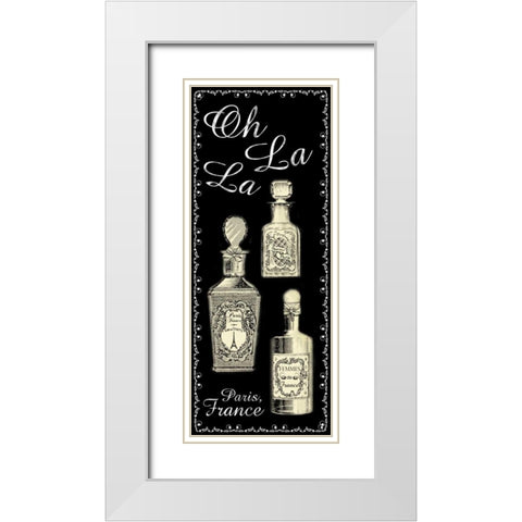 Perfume 1 White Modern Wood Framed Art Print with Double Matting by Gibbons, Lauren
