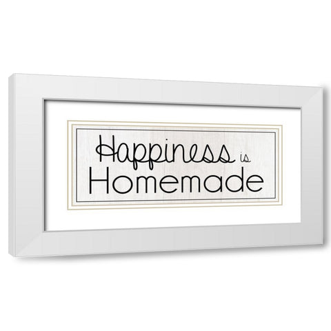 Homemade Happiness White Modern Wood Framed Art Print with Double Matting by Gibbons, Lauren