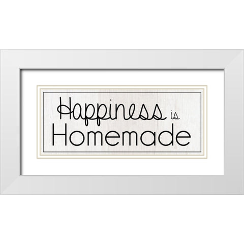 Homemade Happiness White Modern Wood Framed Art Print with Double Matting by Gibbons, Lauren