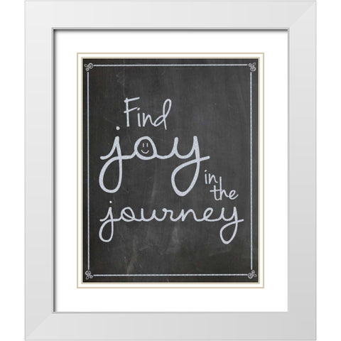 Find Joy in Journey White Modern Wood Framed Art Print with Double Matting by Gibbons, Lauren