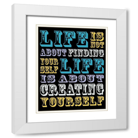 Creating Yourself White Modern Wood Framed Art Print with Double Matting by Gibbons, Lauren