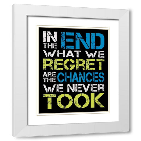 In The End White Modern Wood Framed Art Print with Double Matting by Gibbons, Lauren