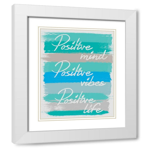 Positive White Modern Wood Framed Art Print with Double Matting by Gibbons, Lauren