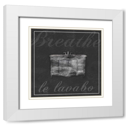 French Sink White Modern Wood Framed Art Print with Double Matting by Gibbons, Lauren