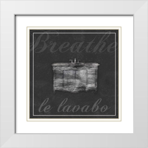 French Sink White Modern Wood Framed Art Print with Double Matting by Gibbons, Lauren