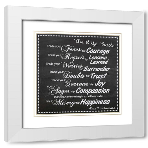 Life Trade White Boarder White Modern Wood Framed Art Print with Double Matting by Gibbons, Lauren