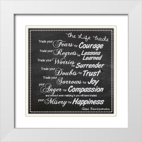 Life Trade White Boarder White Modern Wood Framed Art Print with Double Matting by Gibbons, Lauren