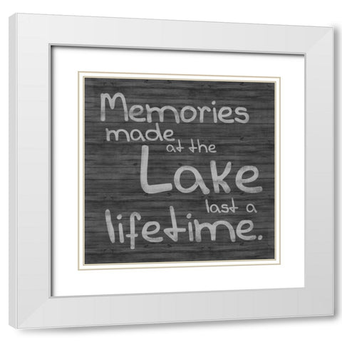 Lake White Modern Wood Framed Art Print with Double Matting by Gibbons, Lauren