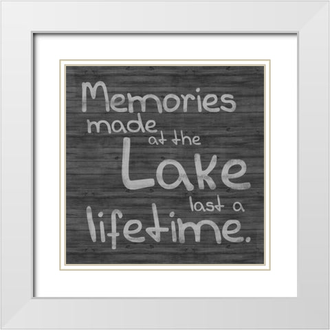 Lake White Modern Wood Framed Art Print with Double Matting by Gibbons, Lauren