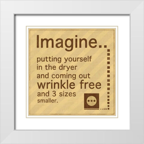 Imagine White Modern Wood Framed Art Print with Double Matting by Gibbons, Lauren