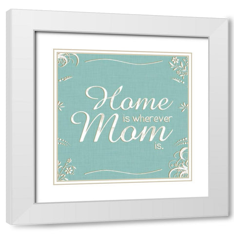 Home White Modern Wood Framed Art Print with Double Matting by Gibbons, Lauren