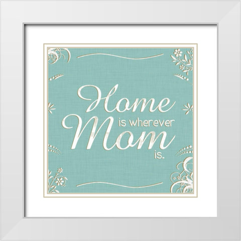 Home White Modern Wood Framed Art Print with Double Matting by Gibbons, Lauren