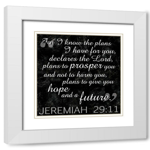 Future Religious BW2 White Modern Wood Framed Art Print with Double Matting by Gibbons, Lauren