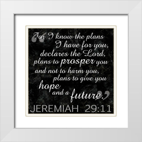 Future Religious BW2 White Modern Wood Framed Art Print with Double Matting by Gibbons, Lauren