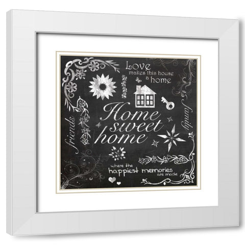 Home Chalk White Modern Wood Framed Art Print with Double Matting by Gibbons, Lauren