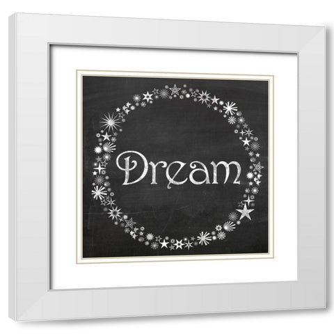 Dream Stars White Modern Wood Framed Art Print with Double Matting by Gibbons, Lauren