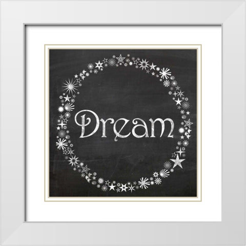 Dream Stars White Modern Wood Framed Art Print with Double Matting by Gibbons, Lauren