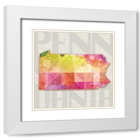 Gumdrops In Pennsylvania White Modern Wood Framed Art Print with Double Matting by Gibbons, Lauren