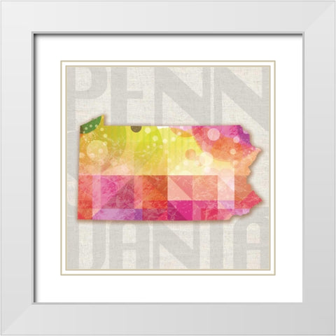 Gumdrops In Pennsylvania White Modern Wood Framed Art Print with Double Matting by Gibbons, Lauren