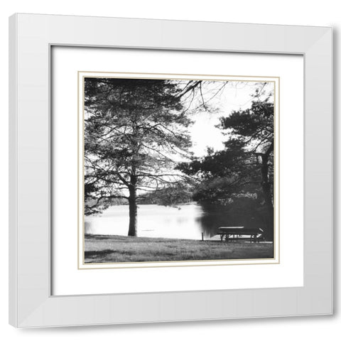 Landscape White Modern Wood Framed Art Print with Double Matting by Gibbons, Lauren