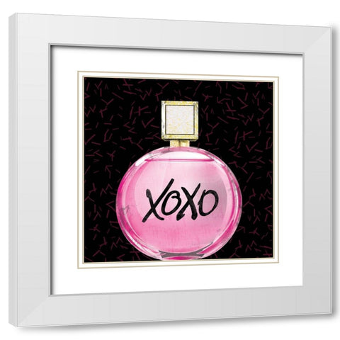 Glamour Perfume White Modern Wood Framed Art Print with Double Matting by Gibbons, Lauren