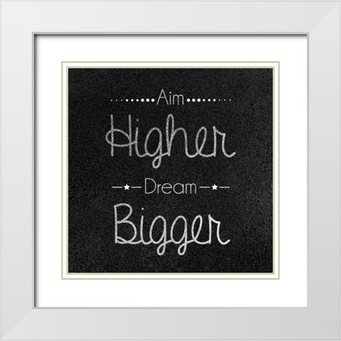 Higher Dreaming White Modern Wood Framed Art Print with Double Matting by Gibbons, Lauren