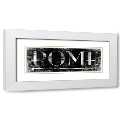 ROME BLACK White Modern Wood Framed Art Print with Double Matting by Grey, Jace