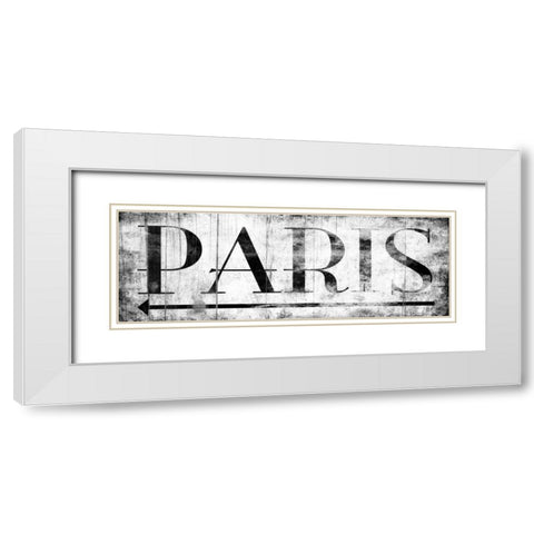 PARIS WHITE White Modern Wood Framed Art Print with Double Matting by Grey, Jace