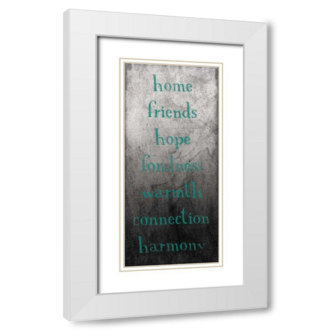 TYPE White Modern Wood Framed Art Print with Double Matting by Grey, Jace