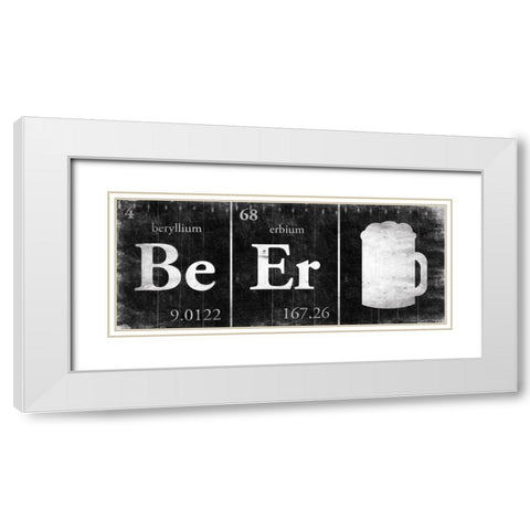 BeEr White Modern Wood Framed Art Print with Double Matting by Grey, Jace