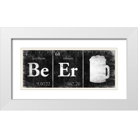 BeEr White Modern Wood Framed Art Print with Double Matting by Grey, Jace