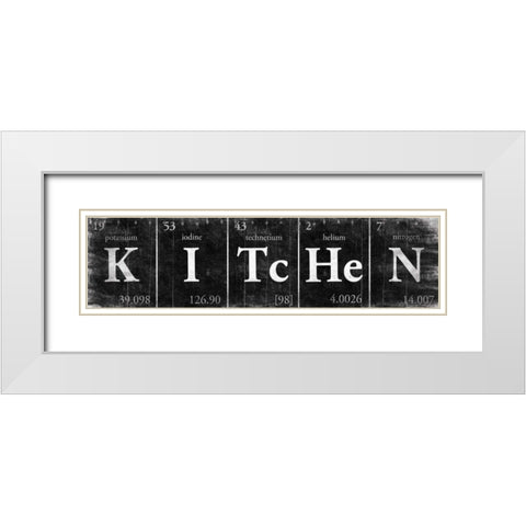 KITcHeN White Modern Wood Framed Art Print with Double Matting by Grey, Jace