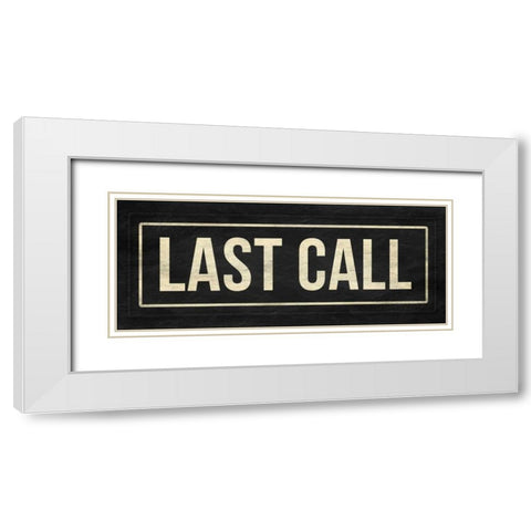 Last call White Modern Wood Framed Art Print with Double Matting by Grey, Jace