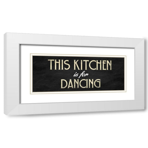 Kitchen White Modern Wood Framed Art Print with Double Matting by Grey, Jace