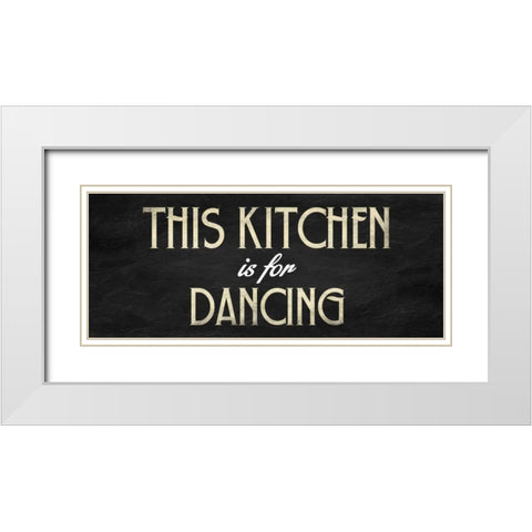 Kitchen White Modern Wood Framed Art Print with Double Matting by Grey, Jace