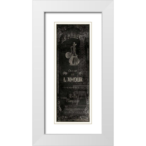 Le Parfum Black White Modern Wood Framed Art Print with Double Matting by Grey, Jace