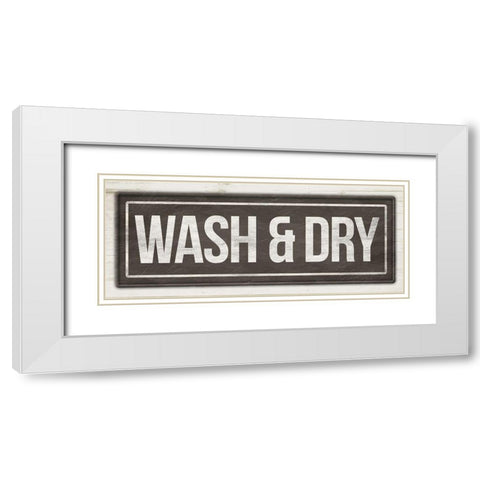 Wash And Dry White Modern Wood Framed Art Print with Double Matting by Grey, Jace
