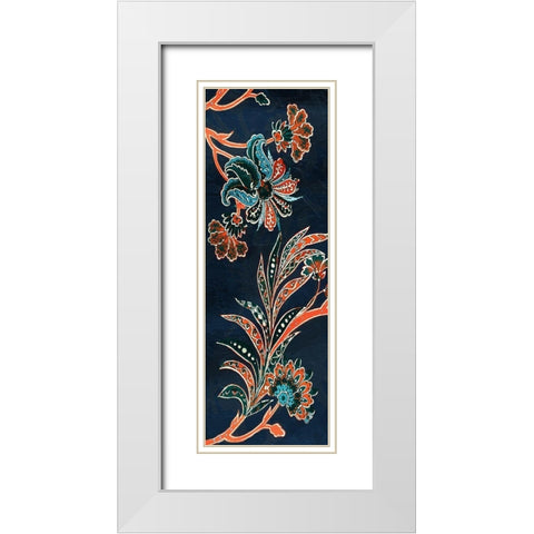 Vic Tropical Floral White Modern Wood Framed Art Print with Double Matting by Grey, Jace