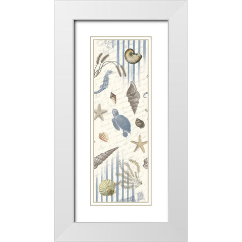 Coastal Mix White Modern Wood Framed Art Print with Double Matting by Grey, Jace