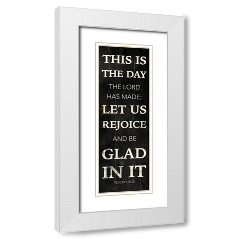 Jesus Said White Modern Wood Framed Art Print with Double Matting by Grey, Jace