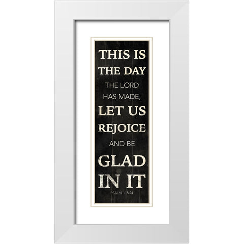 Jesus Said White Modern Wood Framed Art Print with Double Matting by Grey, Jace