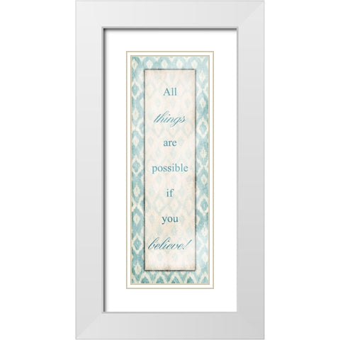 All Things White Modern Wood Framed Art Print with Double Matting by Grey, Jace