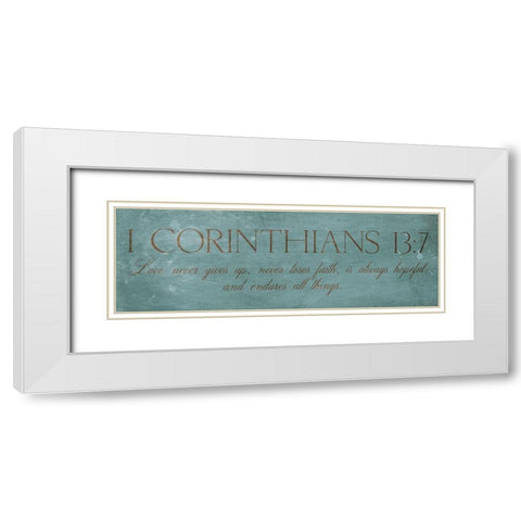 Love Never White Modern Wood Framed Art Print with Double Matting by Grey, Jace