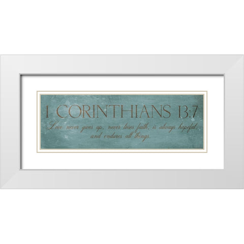 Love Never White Modern Wood Framed Art Print with Double Matting by Grey, Jace