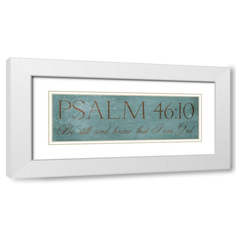 Be Still White Modern Wood Framed Art Print with Double Matting by Grey, Jace