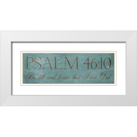 Be Still White Modern Wood Framed Art Print with Double Matting by Grey, Jace