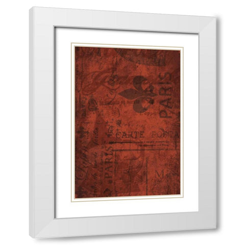 Paris E White Modern Wood Framed Art Print with Double Matting by Grey, Jace