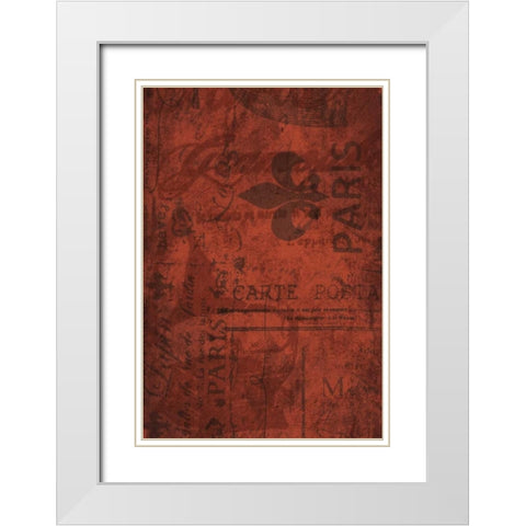 Paris E White Modern Wood Framed Art Print with Double Matting by Grey, Jace