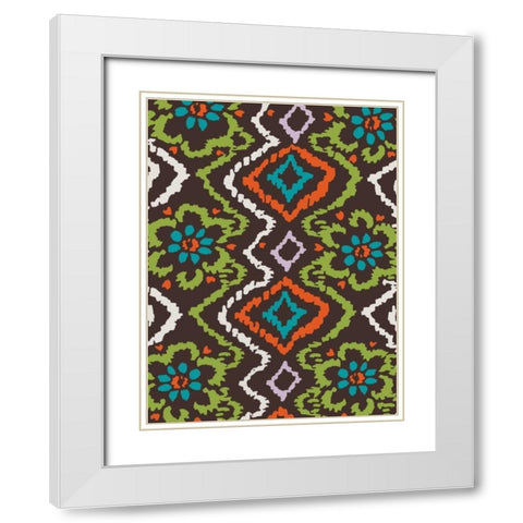 Flow White Modern Wood Framed Art Print with Double Matting by Grey, Jace