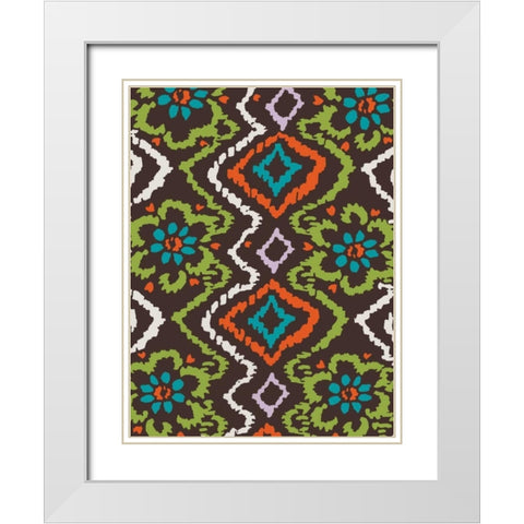 Flow White Modern Wood Framed Art Print with Double Matting by Grey, Jace